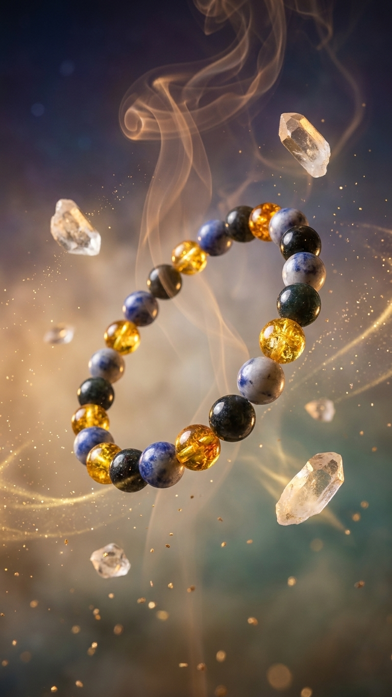 Scorpio (Vrischika) Zodiac Sign Bracelet 8mm