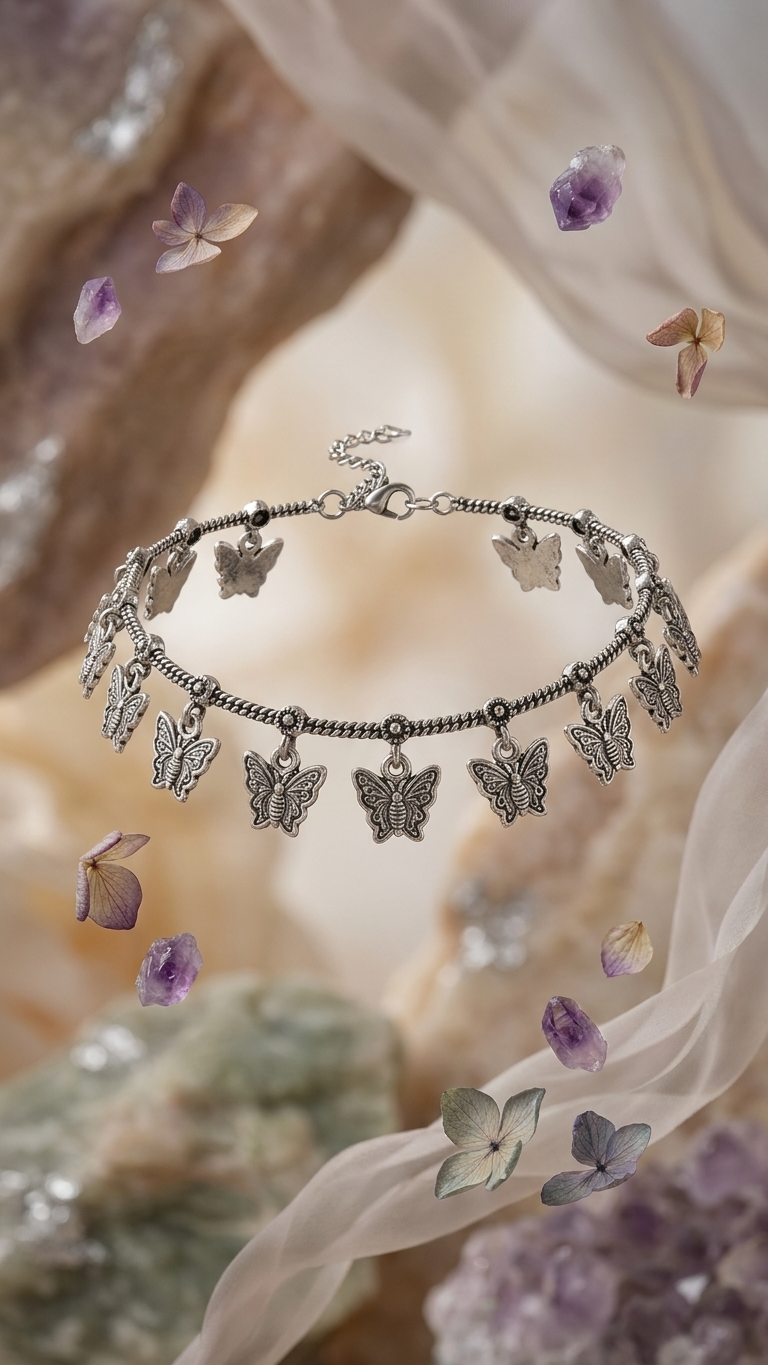 Pari Butterfly Dandiya Anklet Set