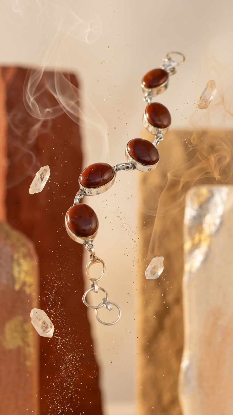 Red Jasper Chain Bracelet