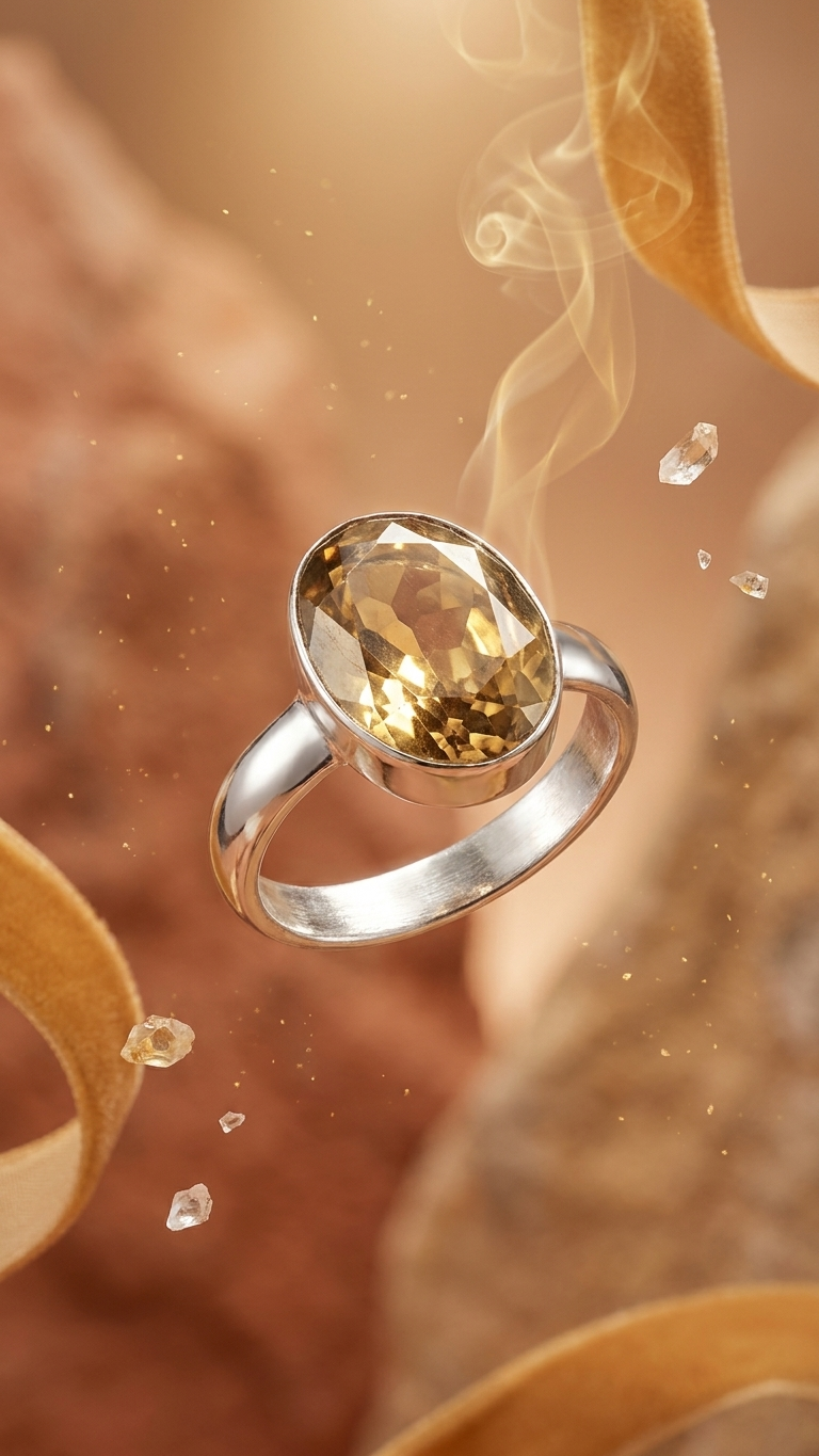 Pyrite Cut Stone Ring