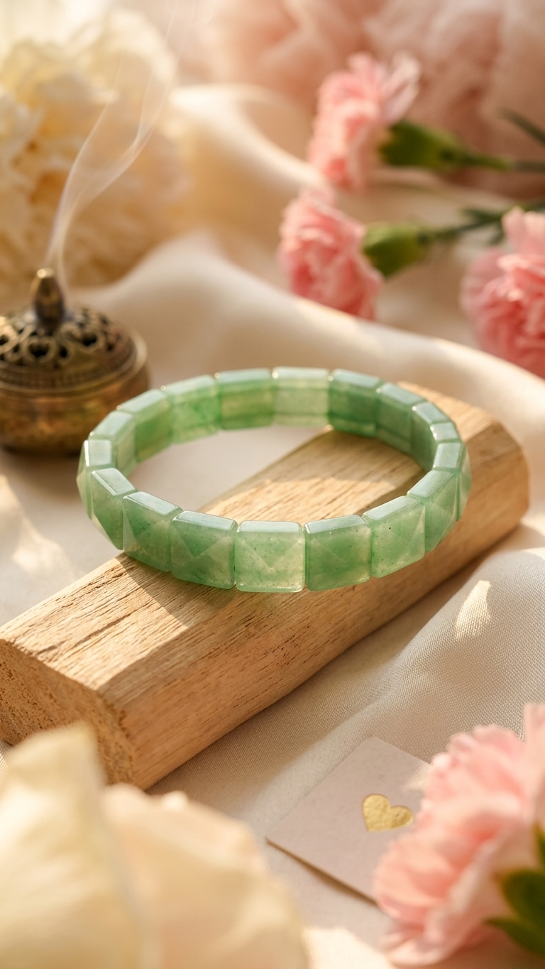 Green Aventurine Pyramid Bracelet