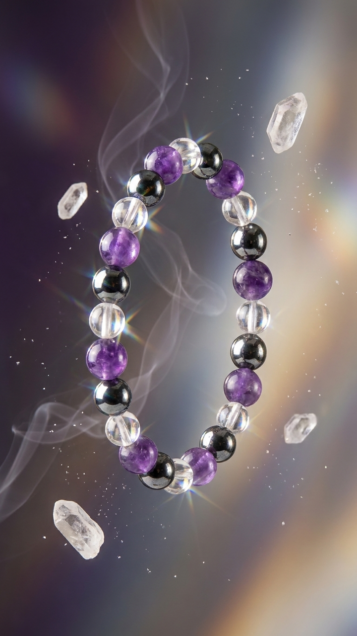 Aquarius (Kumbha) Zodiac Sign Bracelet 8mm