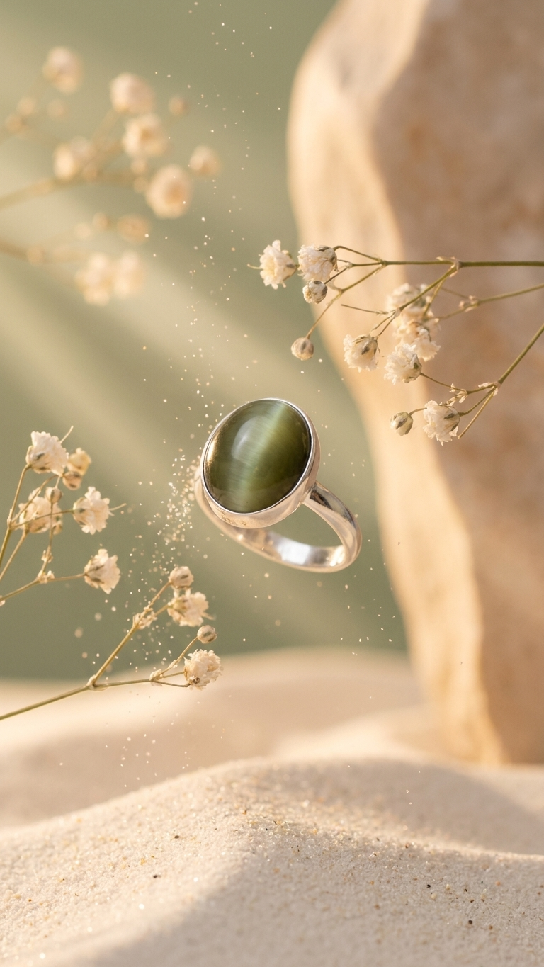 NATURAL Cat’s Eye RING 100% Natural Gemstone