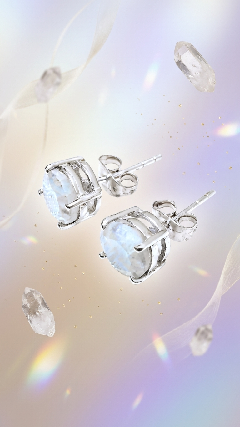 Moonstone earrings
