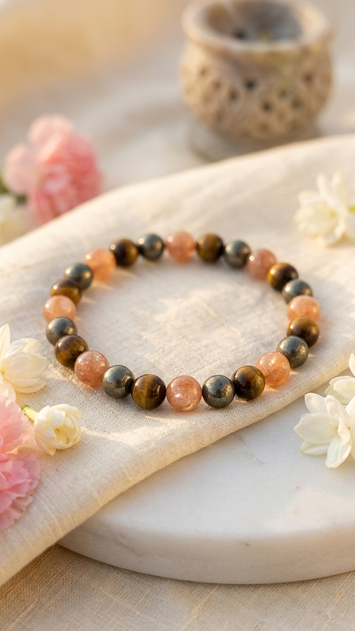 Leo (Singha) Zodiac Sign Bracelet 8mm