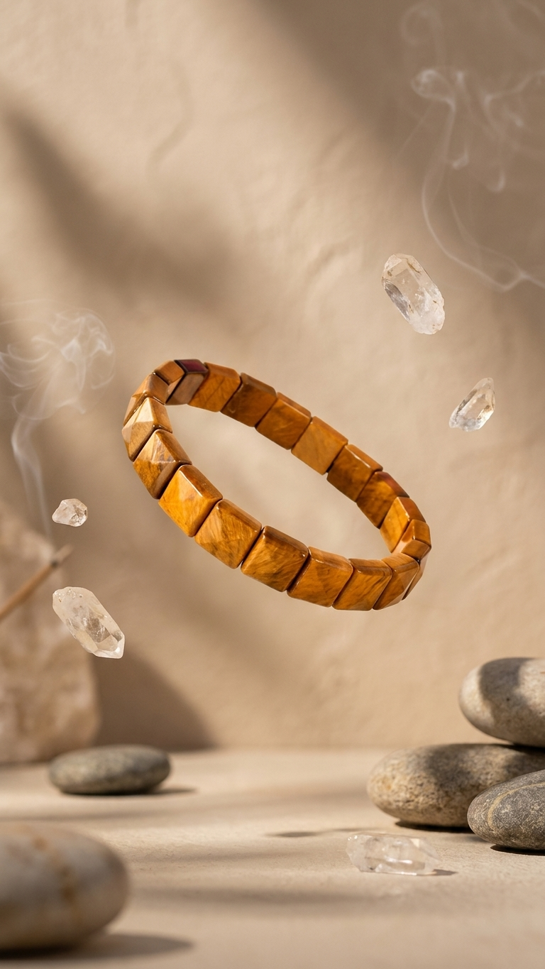 Tiger Eye Pyramid Bracelet