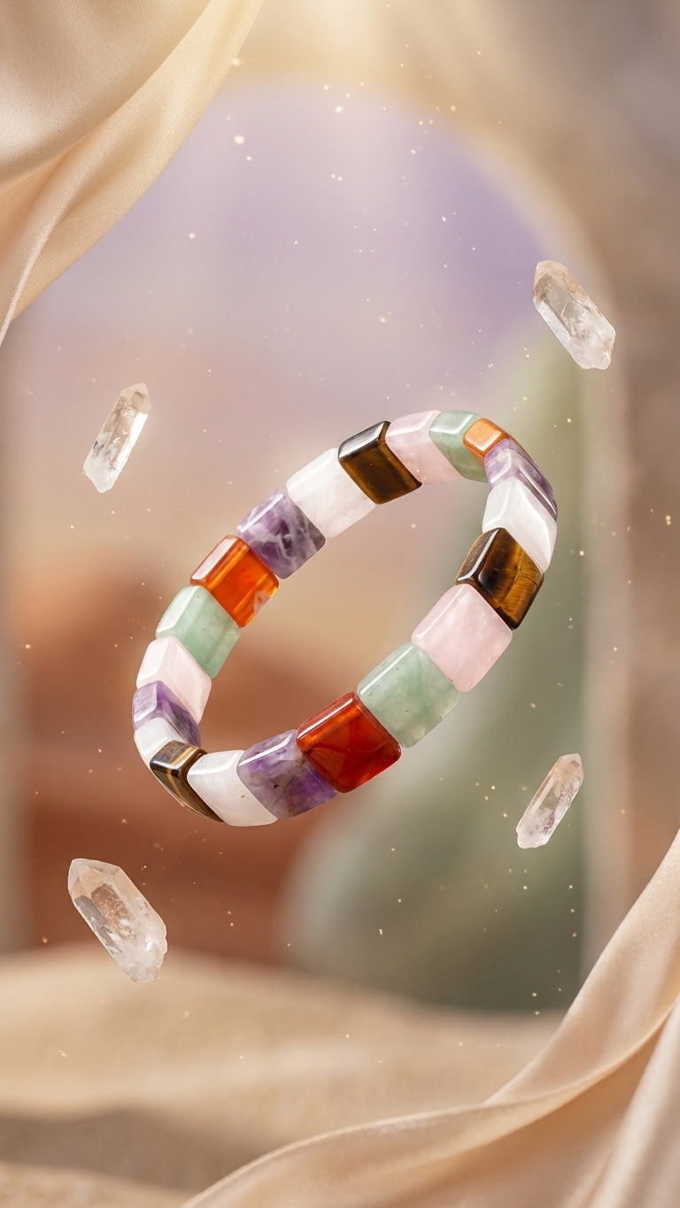 Mix Chakra Pyramid Bracelet