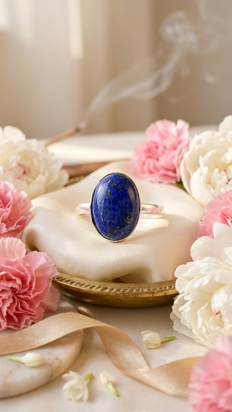NATURAL LAPIS LAZULI  RING 100% Natural Gemstone