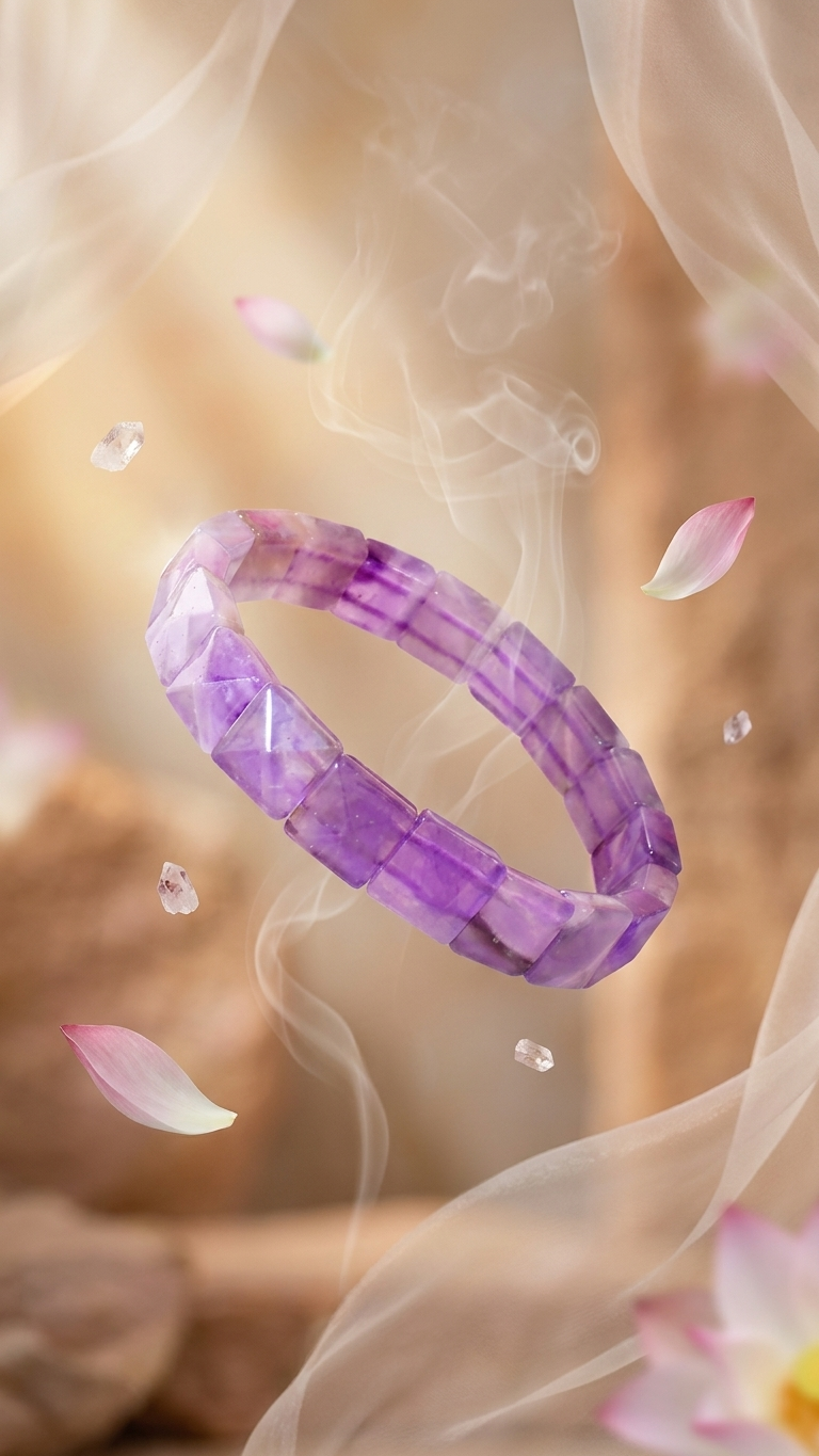 Amethyst Pyramid Bracelet anxiety relief