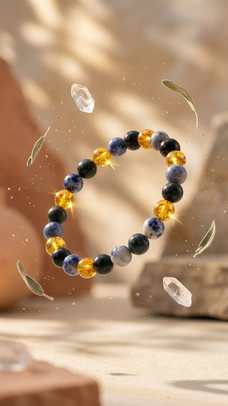 Scorpio (Vrischika) Zodiac Sign Bracelet 8mm