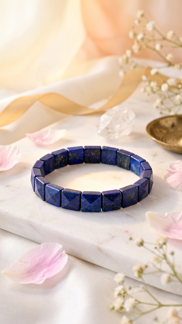Lapis Lazuli Pyramid Bracelet