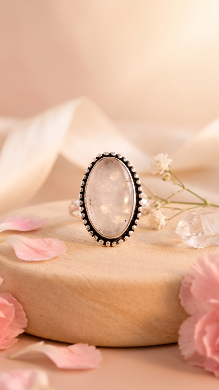 NATURAL ROSE RING Gemstone