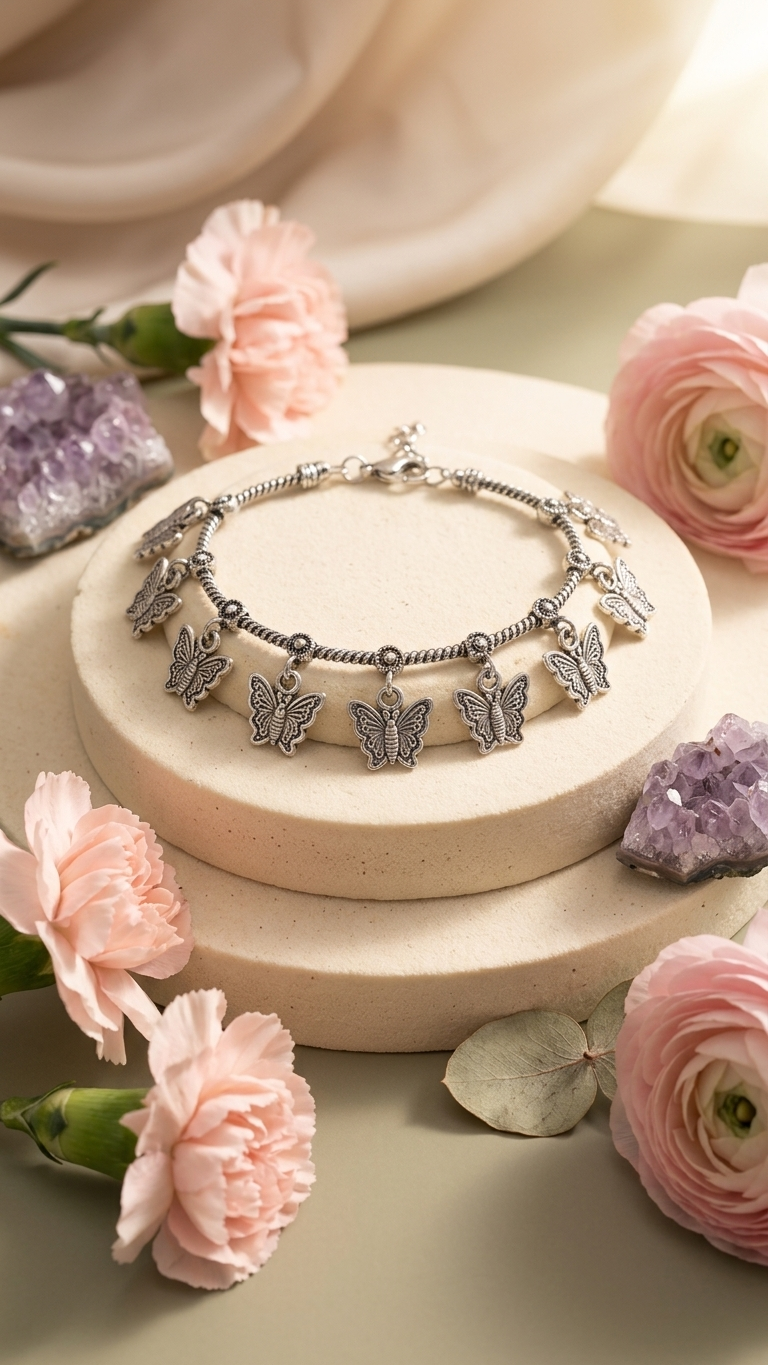 Pari Butterfly Dandiya Anklet Set