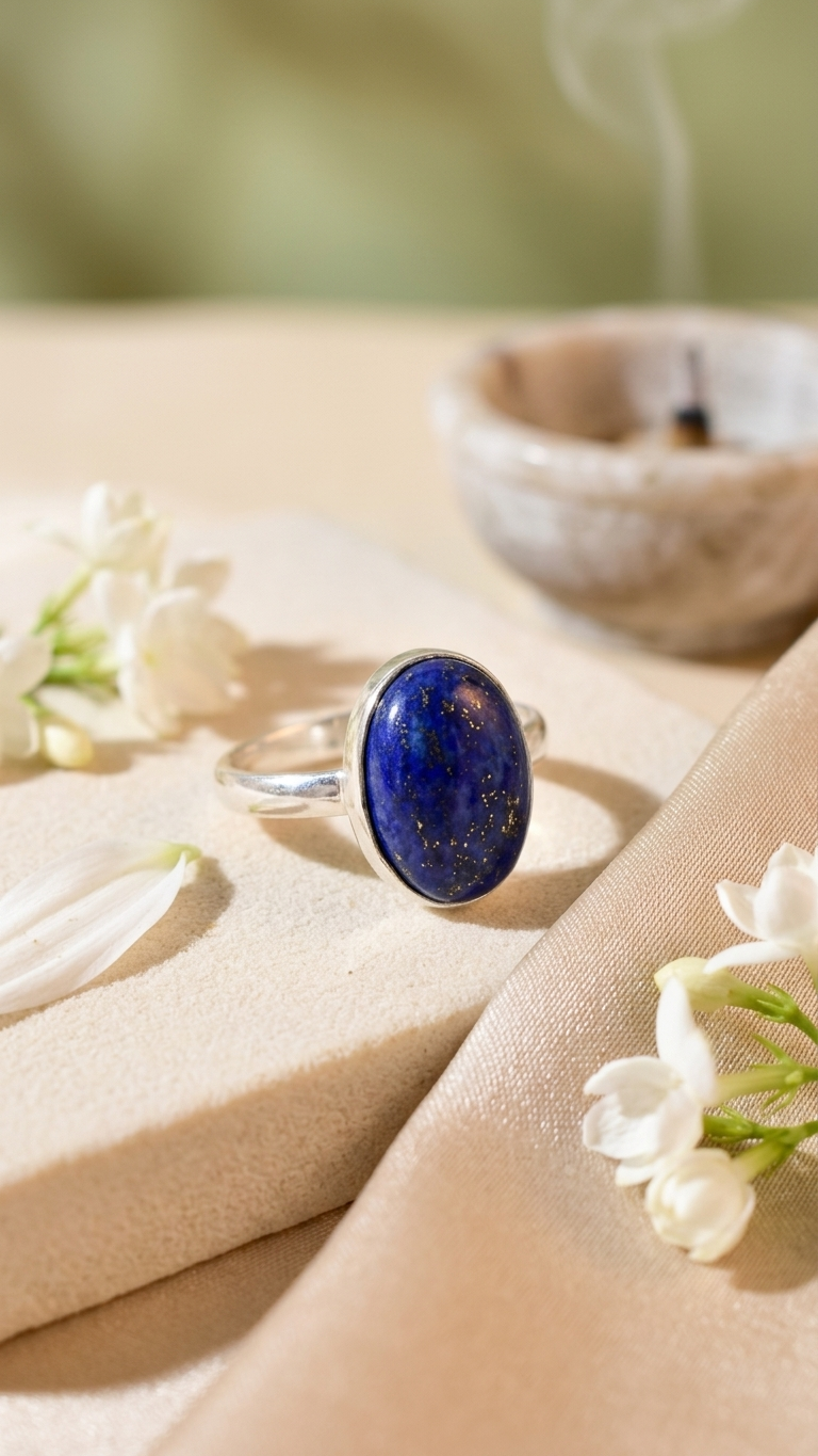 NATURAL LAPIS LAZULI  RING 100% Natural Gemstone