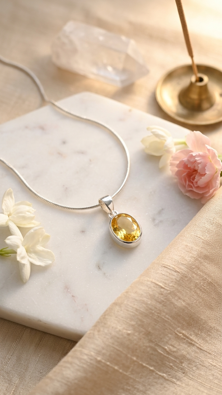 Yellow Sapphire Pendant
