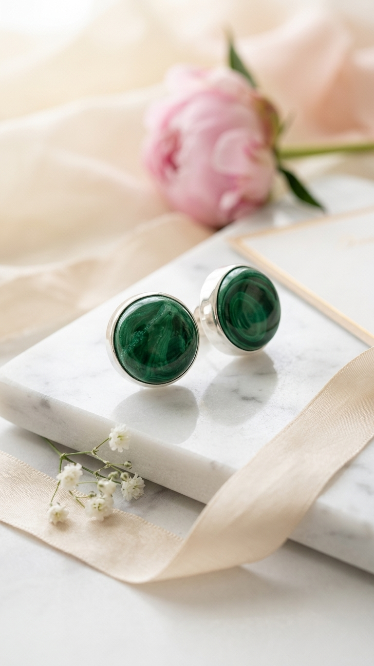 Malachite Earrings