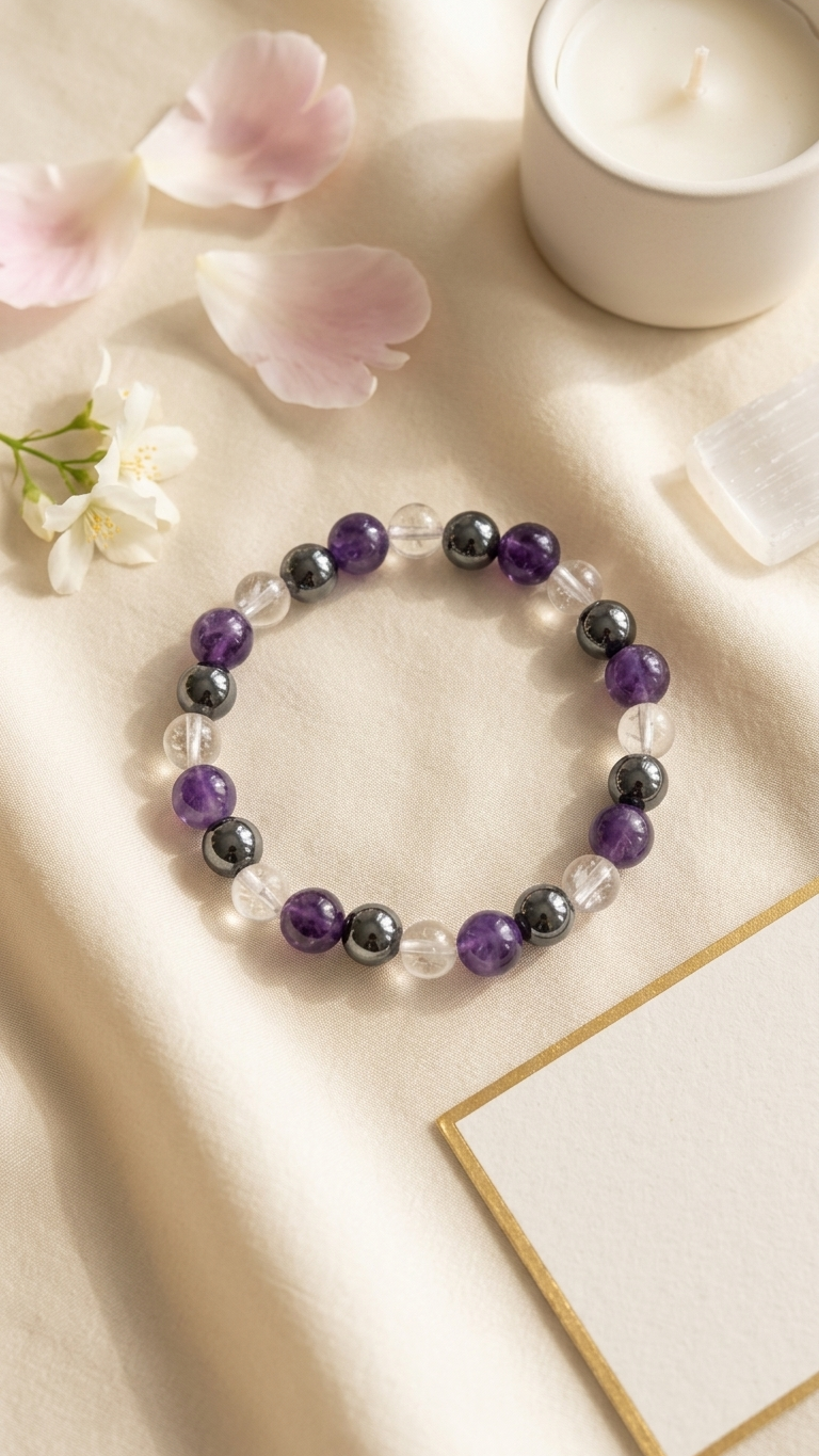 Aquarius (Kumbha) Zodiac Sign Bracelet 8mm