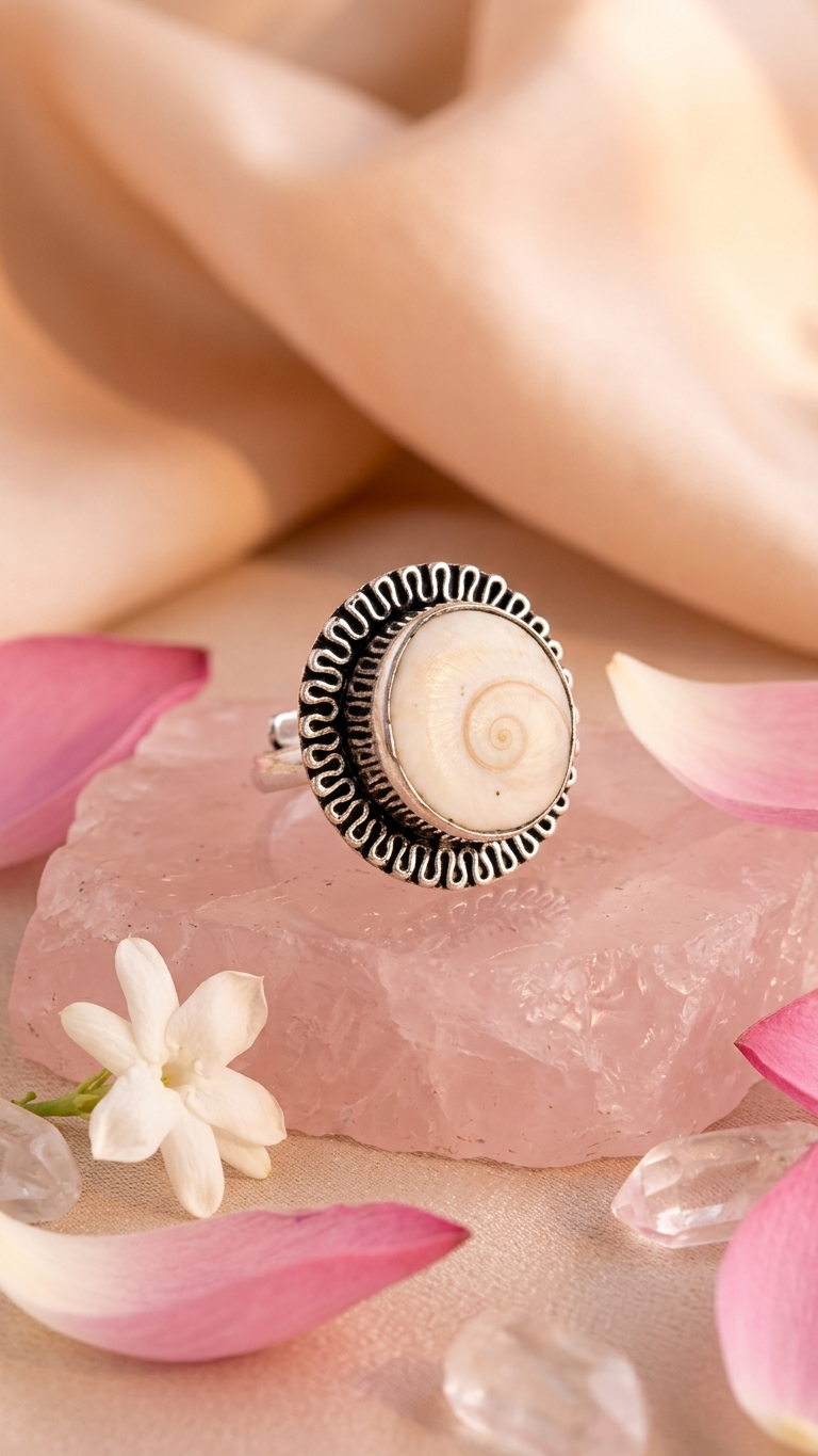 NATURAL SHIVA EYE RING 100% Natural