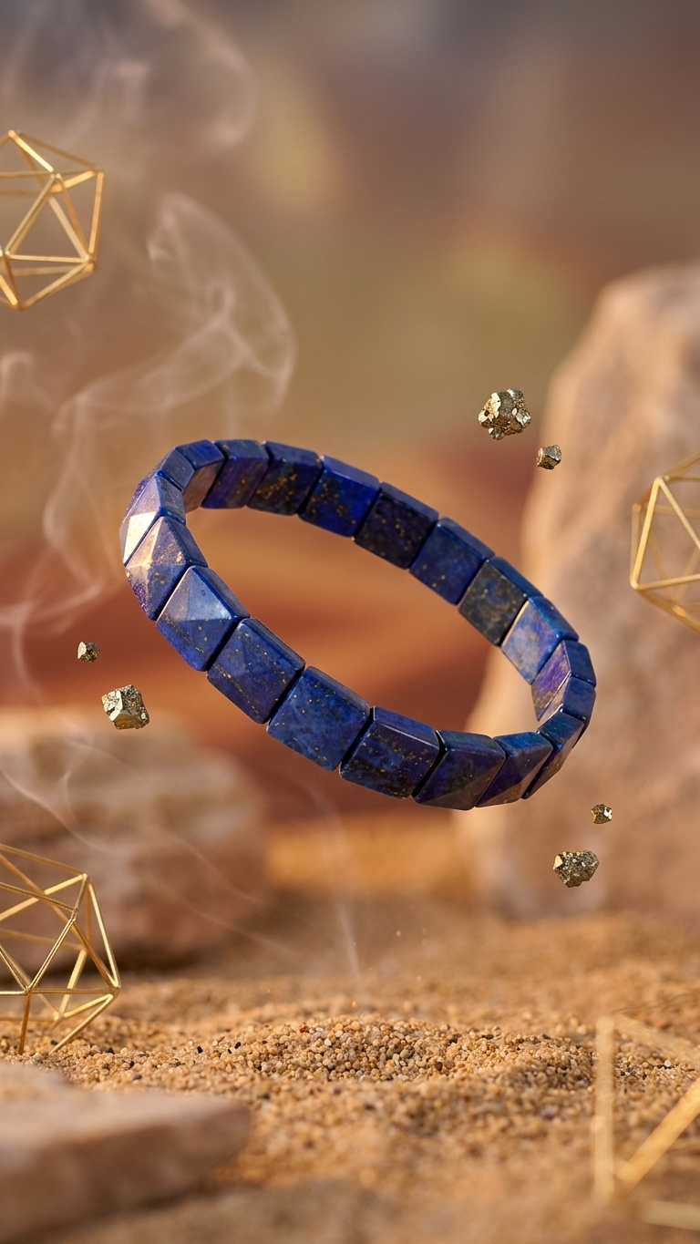 Lapis Lazuli Pyramid Bracelet