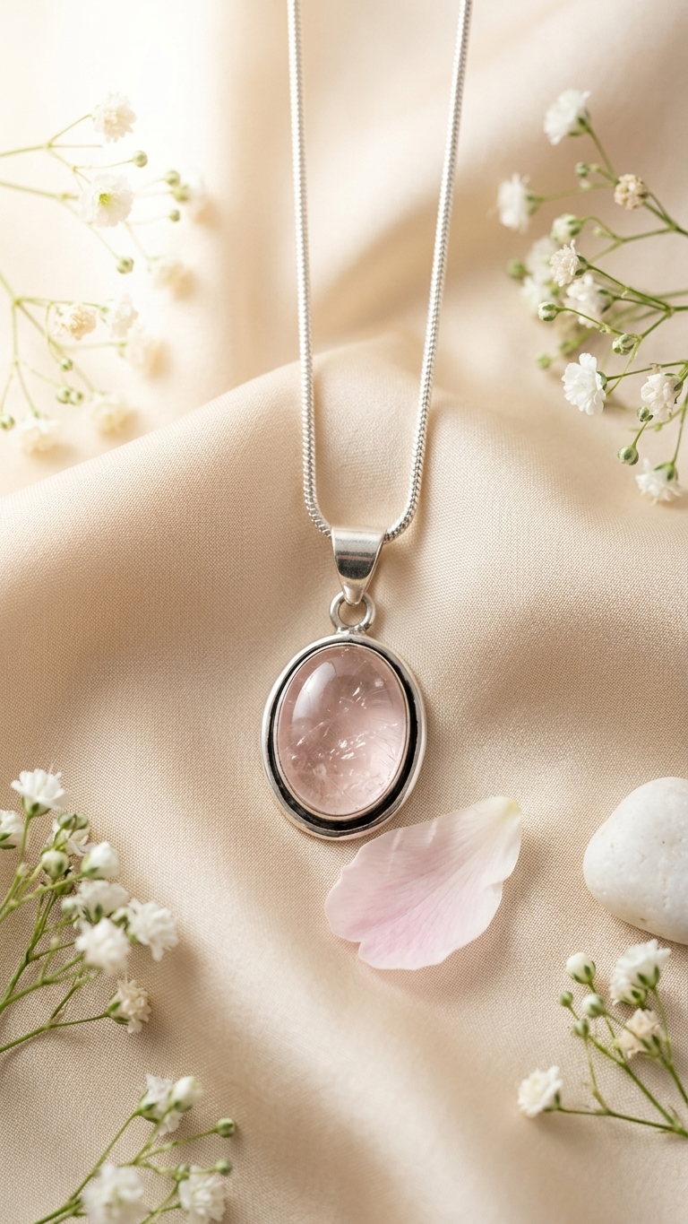 NATURAL CLEAR QUARTZ PENDANT