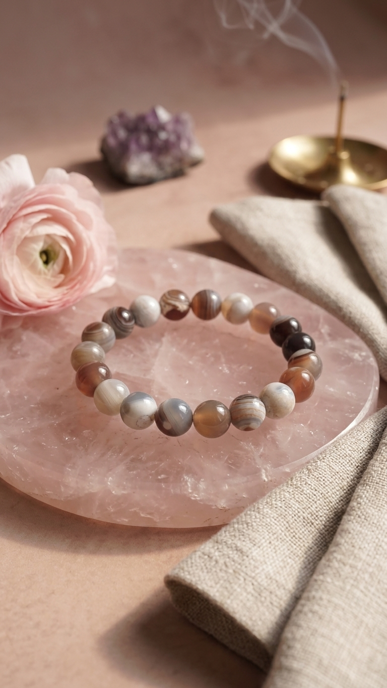 Botswana Agate Bracelet 8mm