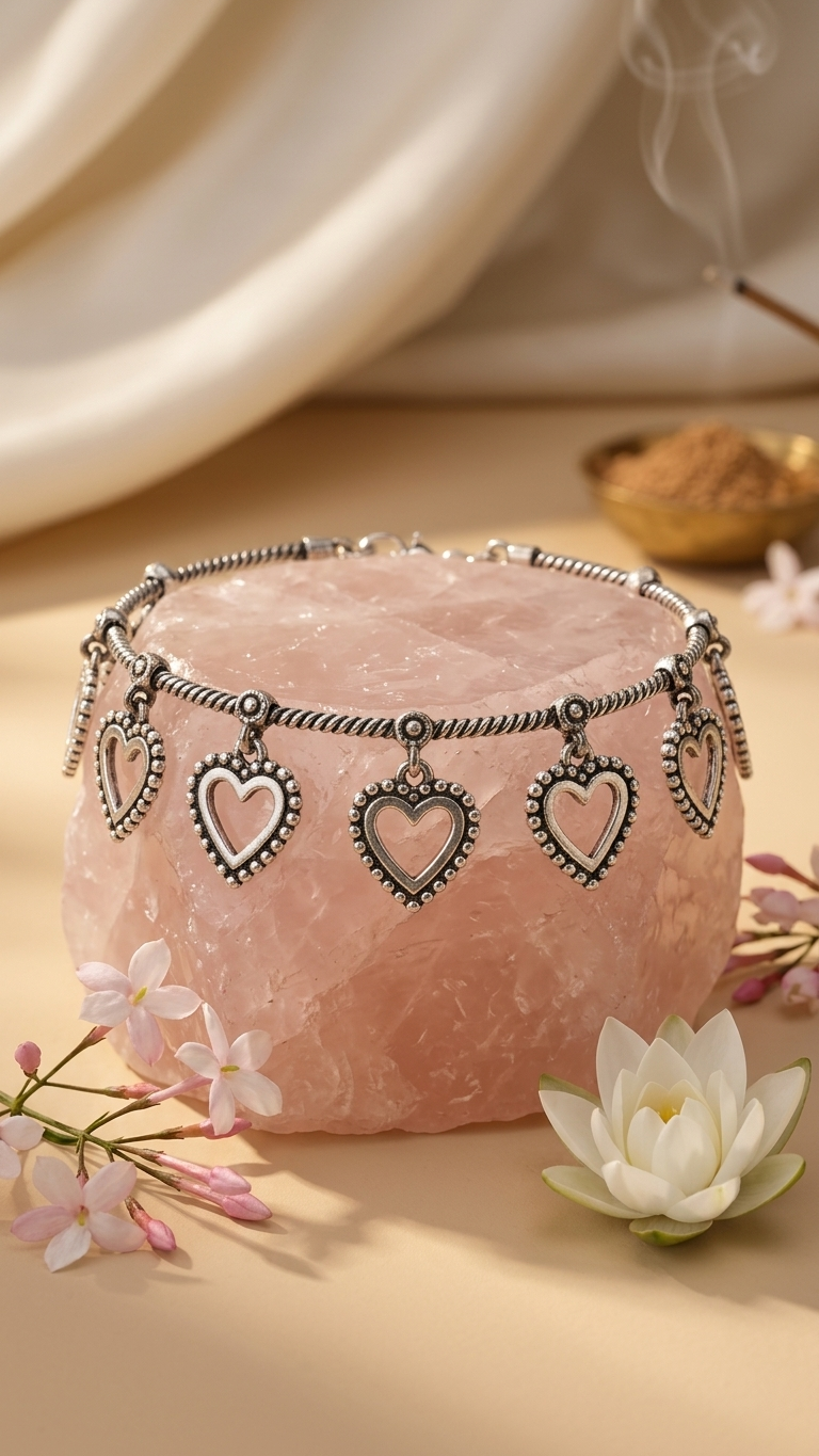 Dilbar Heart Dandiya Anklet Set