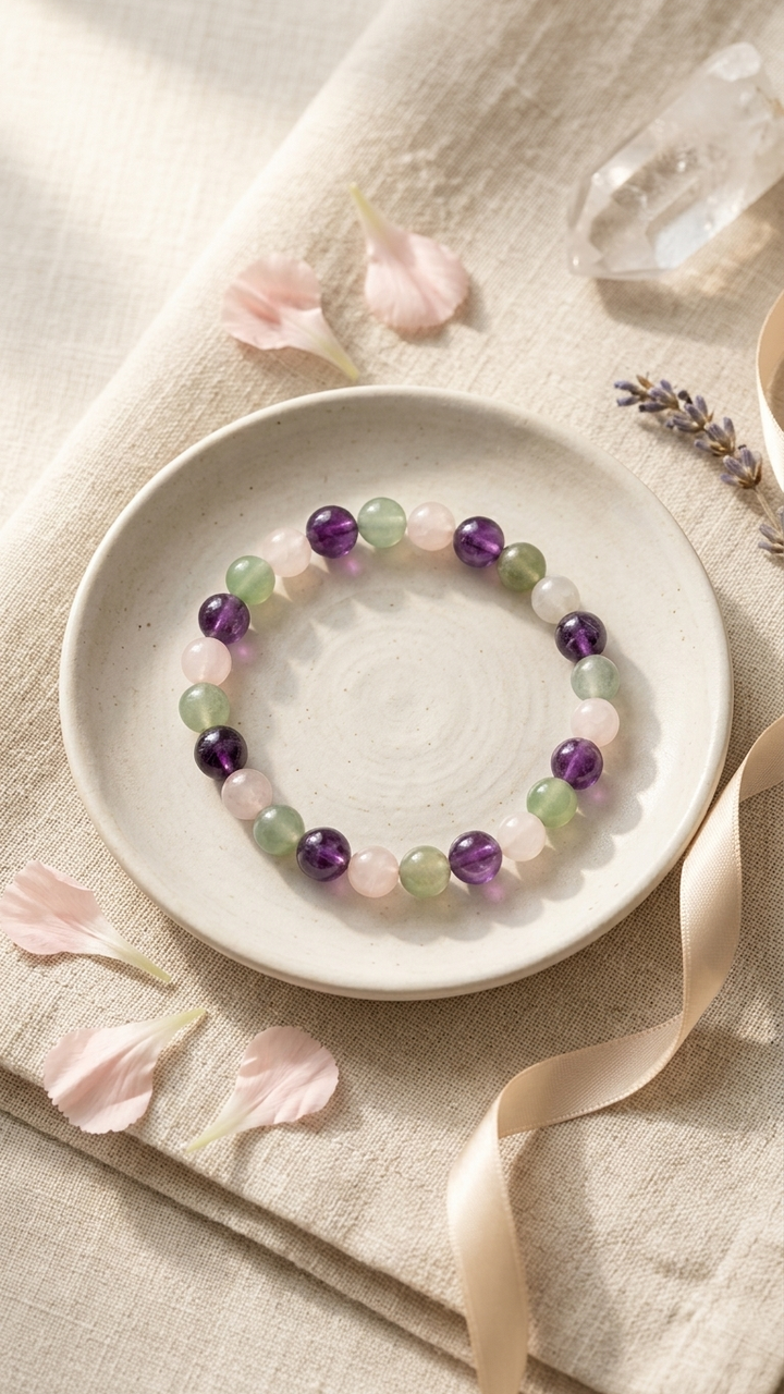 Pisces (Meena) Zodiac Sign Bracelet 8mm
