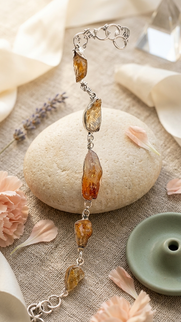 Citrine Chain Bracelet