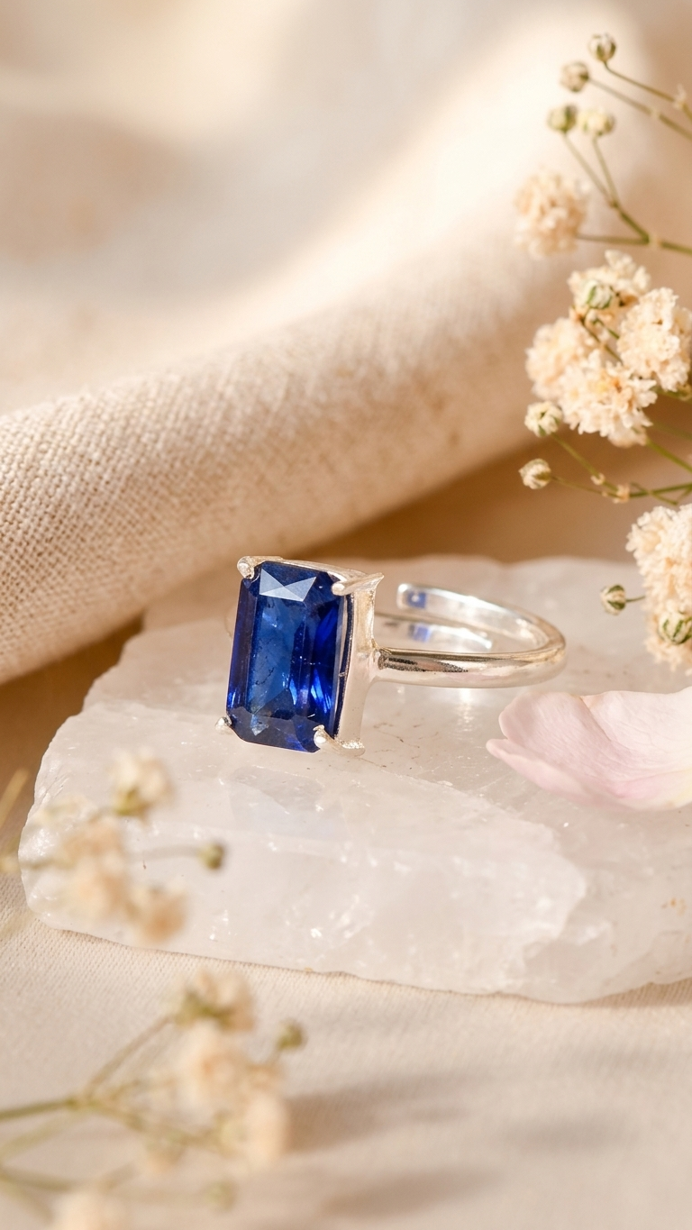 NATURAL BLUE SAPPHIRE RING (NEELAM)