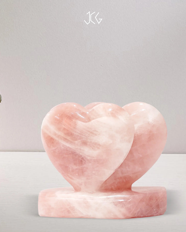 Natural Rose Quartz Heart
